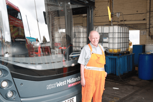 National Express West Midlands celebrates its longest serving engineer